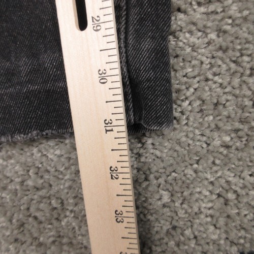 Levis Jeans Mens 36x31 (Tag 36x34) Black Faded 505 Regular Straight Denim Pants - Picture 5 of 12