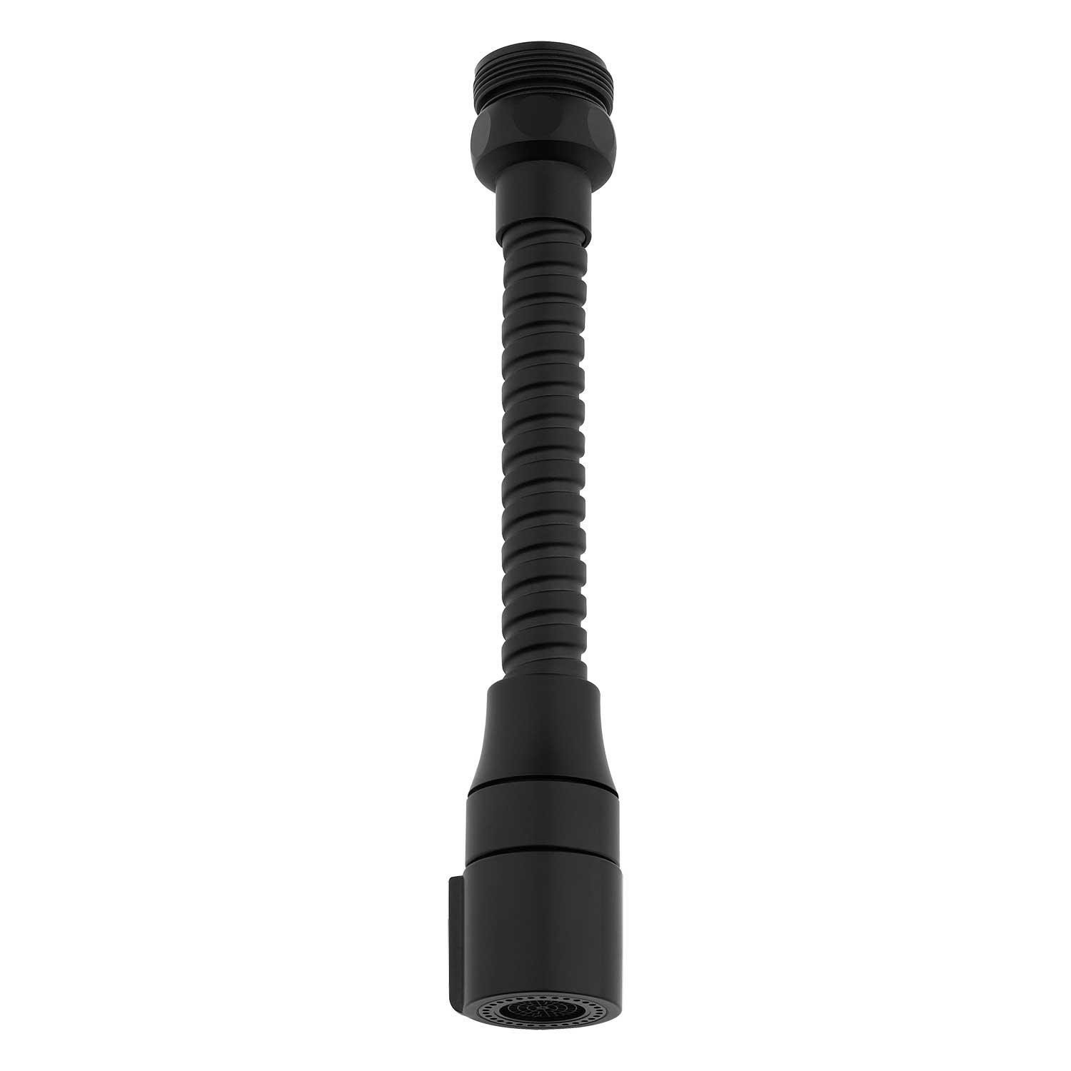 Black Tap Aerator Flexible Nozzle 2 Mode Sprayer Kitchen Faucet Extension