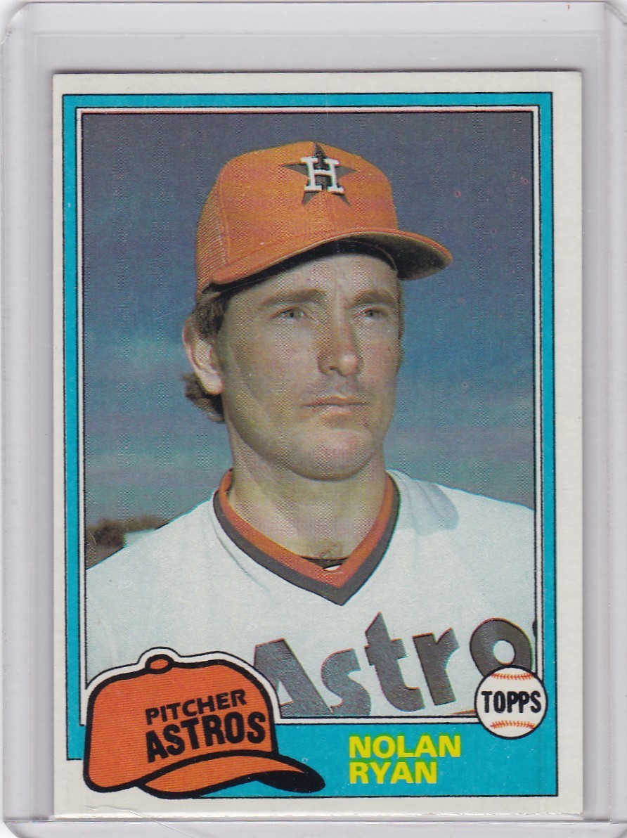 1981 Topps Baseball Card #240 Nolan Ryan Houston Astros - NrMt-Mt