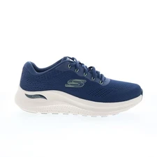Skechers Arch Fit 2.0 Womens Blue Extra Wide Lifestyle Sneakers Shoes