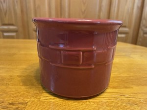 Longaberger Woven Traditions Paprika Red One Pint Crock