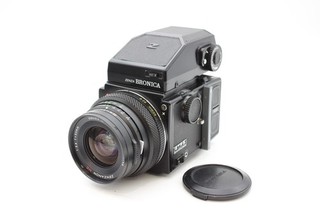 Zenza Bronica ETRS Medium Format Film Camera Working w/ Zenzanon 50mm F/2.8 Lens