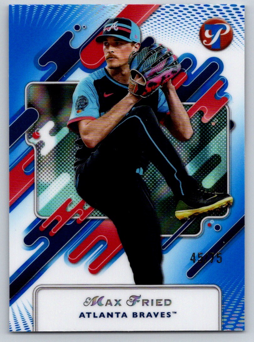 2025 Topps Pristine #274 Max Fried Blue Refractors #/75