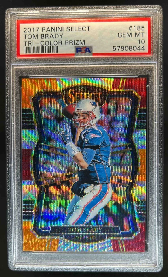 2017 精选 Tom Brady Tri Color Premier #29/149 爱国者队 PSA 10