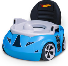 Hot Wheels Blue Race Car Potty Training Toilet, Race Car Potty Seat Includes Det