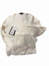 Girl’s Art Class Long Sleeve Square Neck White Sweater Size L Retail $20 NEW!