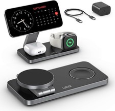 Foldable 3-in-1 Magnetic Wireless Charger for iPhone Apple Watch AirPods