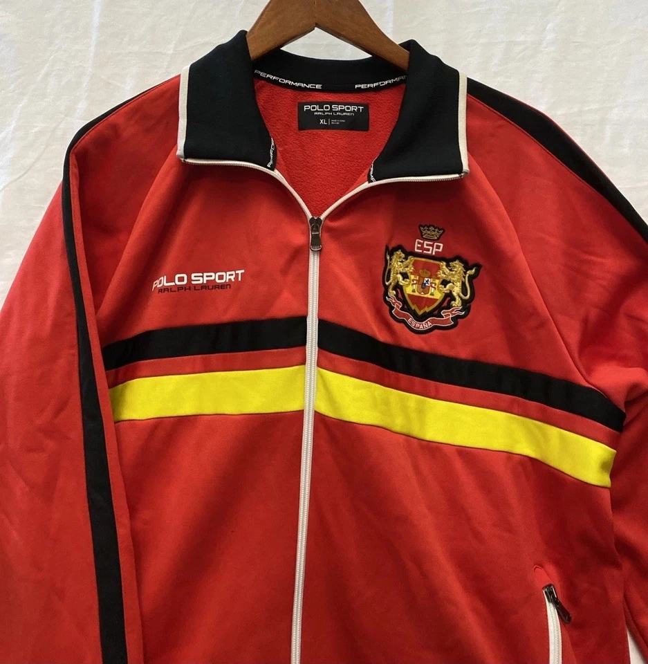 Ralph Lauren Polo Sport Copa Mundial Para hombres Nueva Chaqueta Country Track XL $185+ Rara Foto 2 de 4