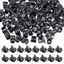 200PCS Tiny Hair Clips for Girl,Mini Claw Clips for Women, 1Cm Black Plastic