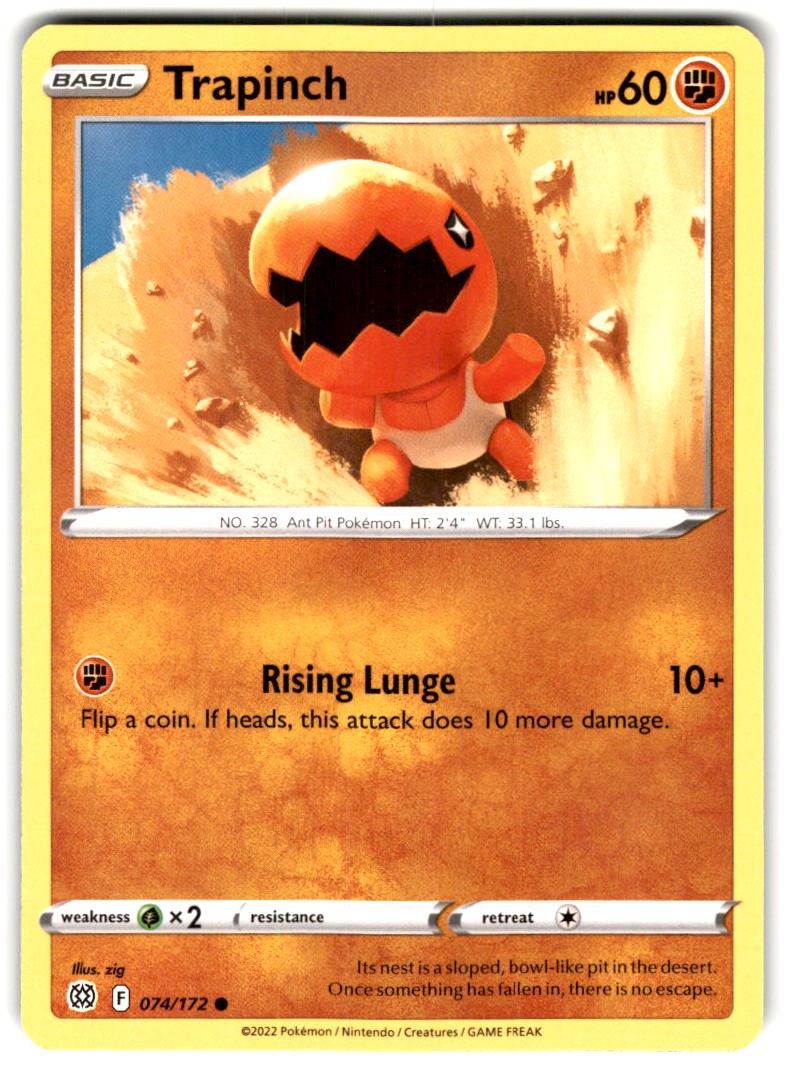 Trapinch 074/172 SWSH09: Brilliant Stars Pokemon TCG
