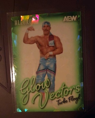 2026 Upper Deck AEW Allure - Turbo Floyd - Glow Vectors - Green /99