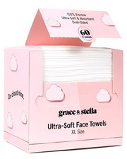 Disposable Face Towels - XL Ultra-Soft Cleansing Wipes 60 Count 