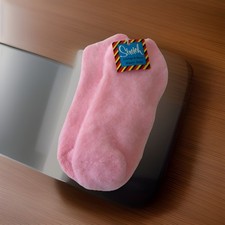 VTG Socks 80's Stretch Baby Pink Low Cut Acrylic Slipper Lounge Sleep 9-11