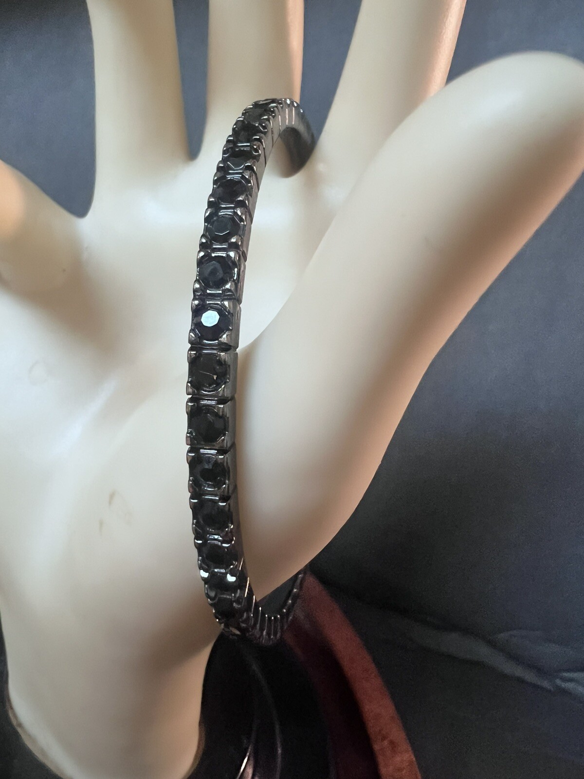 Crystal Rhinestone Stackable Bangle Bracelets Fau… - image 3