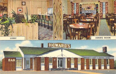 advertising postcard Howard's cafe in Rock Springs Wyo. pictures    4B