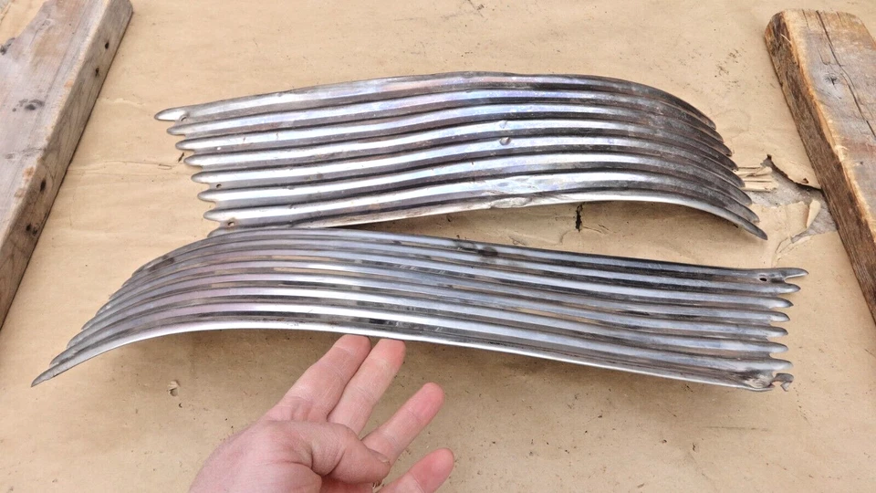 Chevy 1941 accesorio guardabarros delantero molduras laterales tablas de lavar par original Foto 3 de 4