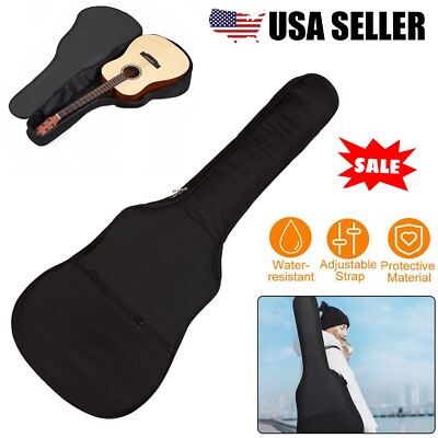 41'' Heavy Duty Thicken Soft Padded Classic Acoustic Electric Guitar Case Gig Bag