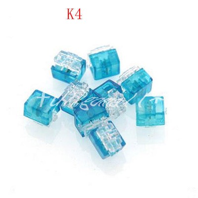 100x 4 Teleph1PCS Telecom Cable K4 Wire Connector Network Cable Terminal Block