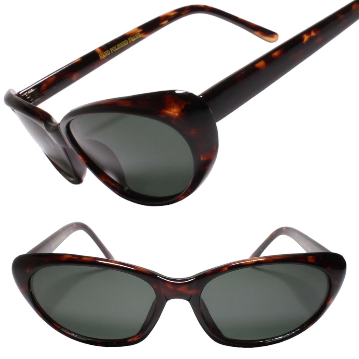 Vintage Y2K Sunglasses | NOS | Round Style | Black Tortoise Frame | 2000s | #409 Shop STUNT Shield Y2K Vintage Fashion Sunglasses | Giant  main image 4