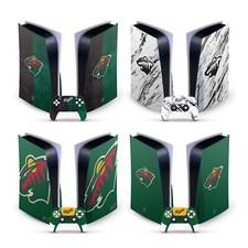 OFFICIAL NHL MINNESOTA WILD VINYL SKIN DECAL FOR SONY PS5 DISC EDITION BUNDLE