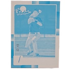 2016 Trea Turner RC 32/49 Cyan Test Proof Donruss The Rookies TR3 Phillies