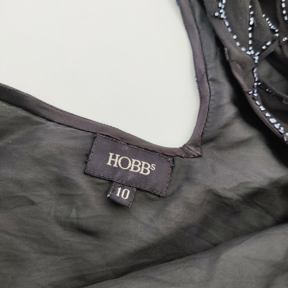 Vintage Hobbs Beaded Black Fairy Layered Dress Silk Size 10 Evening | eBay Vintage Hobbs Beaded Black Fairy Layered Dress Silk Size 10 Evening | eBay