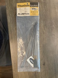 Vintage 1995 Marwi Ti-Dye USA Titanium Spokes 209 mm Length J Bend  18ct NEW