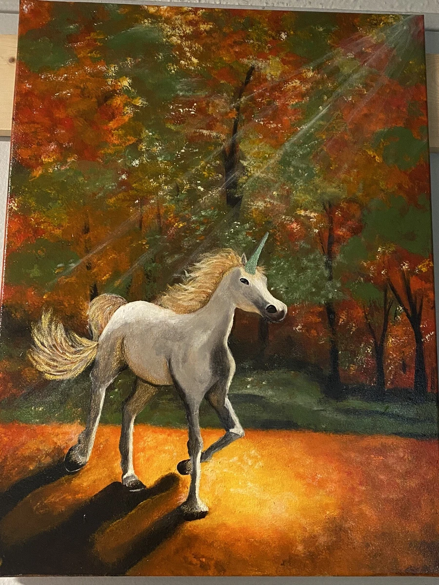 Unicorn 2024 acrylic painting