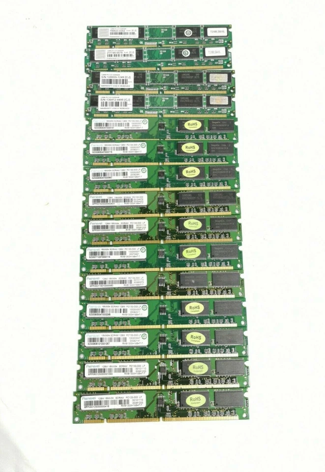 X11 - Ramaxel Hynix 128M PC133-333 SDRAM 16MX64 + x4 Samsung 128M SDRAM PC133  Foto 4 de 4