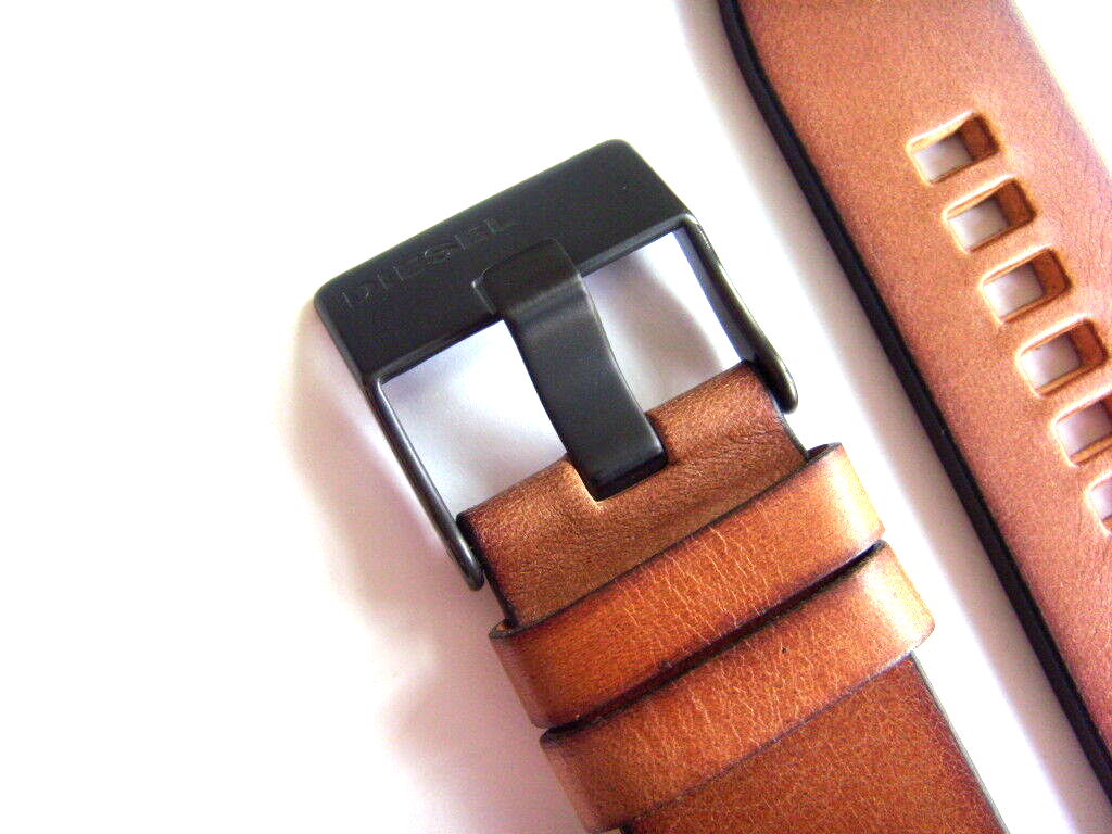 Diesel Uhrenarmband Aus Leder, Ersatzband Für Modell DZ1764, Braun, Bandbreite 24 Mm