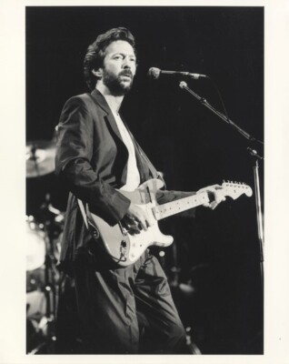 Eric Clapton Fender Stratocaster guitar Concert Tour Stamped