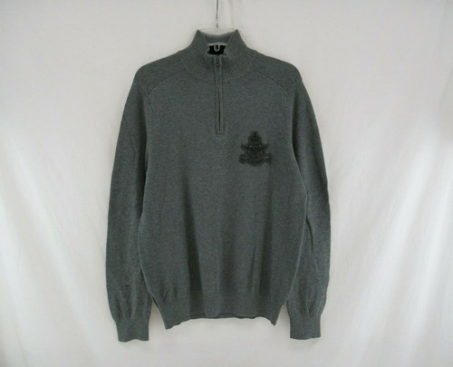 Express Half Zip Pullover Sweater Gray 