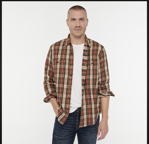 J CREW Midweight flannel workshirt in 