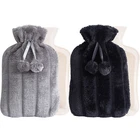 Hot Water Bottle With Cover Luxury Soft Fluffy 2L High Quality Rubber Faux Fur