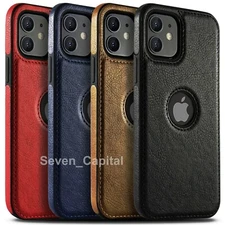 Shockproof Leather Case For iPhone 17 16e 15 14 Plus 13 12 11 Pro XR Max 7 8 SE