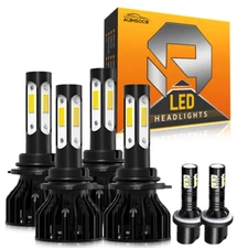 Para For Nissan TITAN 2004-2015 LED Faro +Alto/ Bajo + Bombilla Luz Antiniebla