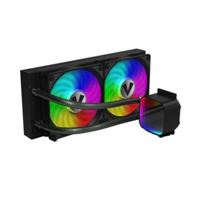 Vida Aquilo 240mm ARGB Intel AMD Black Liquid CPU Cooler Infinity Mirror CPU Fan
