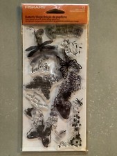 Fiskars Clear Stamps BUTTERFLY MAGIC DRAGONFLY NEW