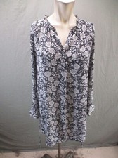 Ann Taylor Size XS Womens Floral V-Neck Long Sleeve Short Lined Sheath Dress 305