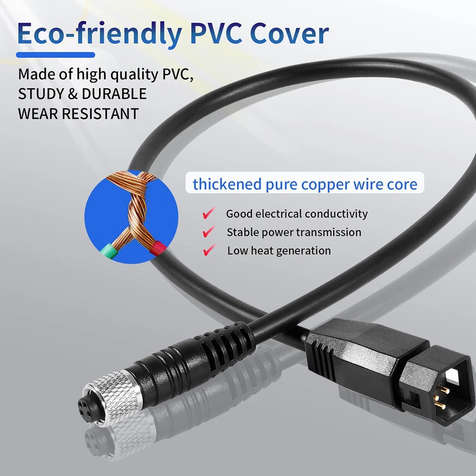Cable adaptador transductor Humminbird 7 pines US2 1852068 para Minn Kota MKR-US2-8 Foto 4 de 4