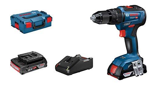 NEW - Bosch Professional 06019H5301 Trapano a Percussione Gsb 18 V 55, 2X2.0Ah B