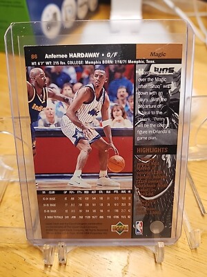 1996-97 UPPER DECK PENNY HARDAWAY #86 W/ SHAQUILLE ORLANDO MAGIC