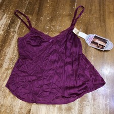 Maidenform SWEET NOTHINGS Lingerie Burgundy Undergarment Camisole Top 32 Vtg 80s