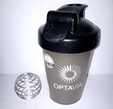 Optavia 20oz Blender Bottle Shaker Drink Mixer & Whisk Ball  Bpa Free  Very Good