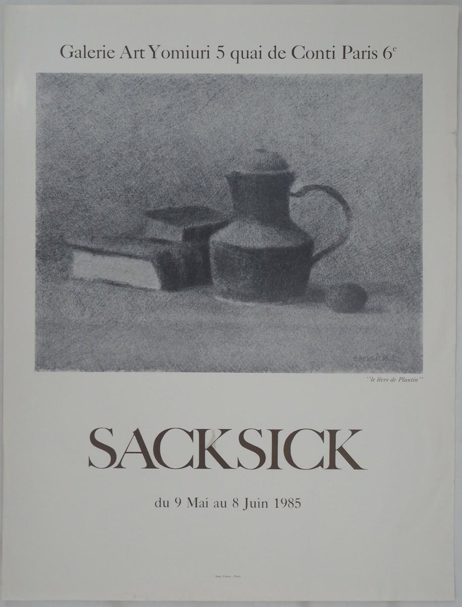 AFFICHE D'ART] Gilles SACKSICK : Nature morte #Galerie Art