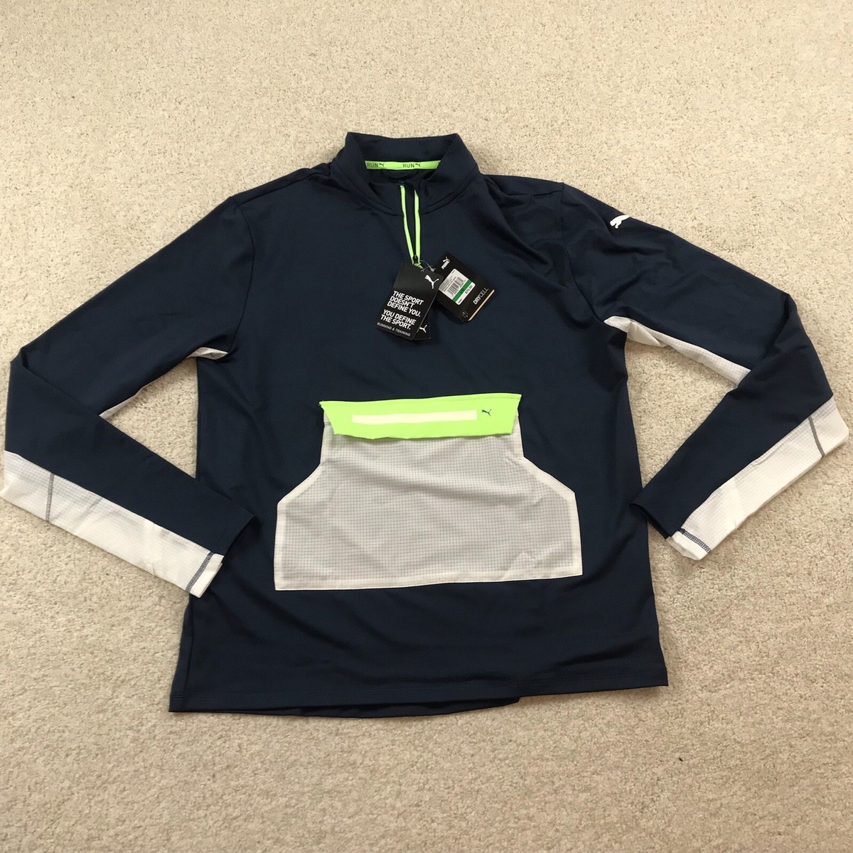 Puma Run Cool Adapt 1/2 Zip Pullover Mens Large New 520847 66 | eBay