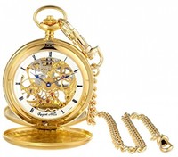 Regent Hills Gold-plated Mechanical Pocket Watch 67528gp-w2 Regent Hills Gold-plated Mechanical Pocket Watch 67528gp-w2