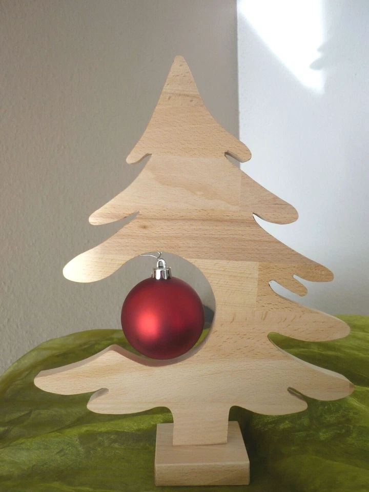 Tannenbaum Christbaum Weihnachtsbaum aus Holz Advent Weihnachtsdeko Winterdeko - Bild 4 von 4