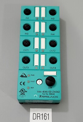 *PREOWNED* Pepperl + Fuchs VAA-4E4A-G2-ZA/EA2 AS-Interface Module +  Warranty!