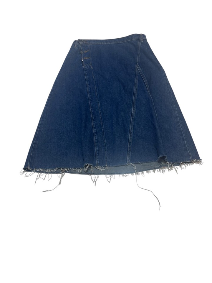 Cotton On Womens Size 8 Blue Archer Denim Midi Jean Skirt Good Condition